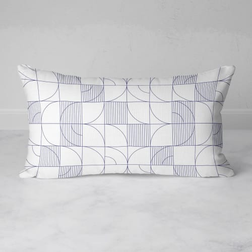 Geometric Harvest Rectangular Throw Pillow | Pillows by Michael Grace & Co.