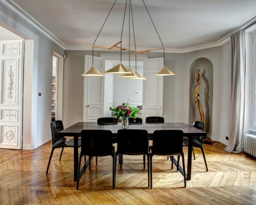 Emily Group of Five brass | Chandeliers by MOSS Objects