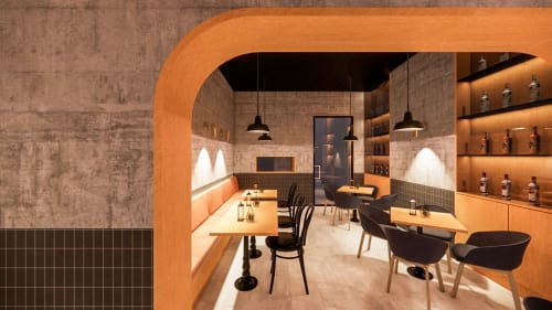 Space2B Laneway Cafe, Cafès, Interior Design