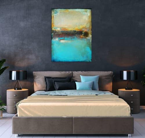 Earth Sky Tango | Oil And Acrylic Painting in Paintings by Tara Catalano Studios