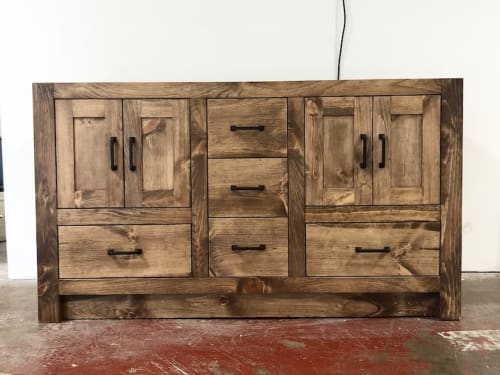 Model #1019 - Custom Double Sink Bathroom Vanity | Countertop in Furniture by Limitless Woodworking