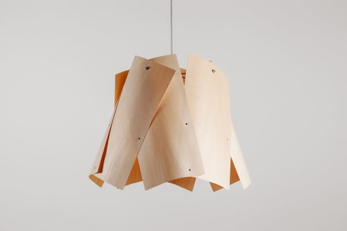 Kiefer chandelier, pendant light, wood, lamp, wood fixture | Pendants by Traum - Wood Lighting