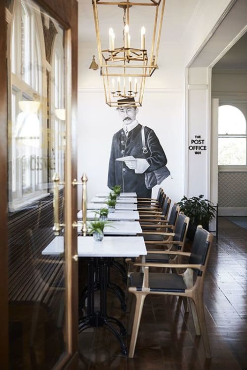 Fenwick Dining Chair Oak - Black | Chairs by Barnaby Lane | The Post Office Cafe Moss Vale in Moss Vale