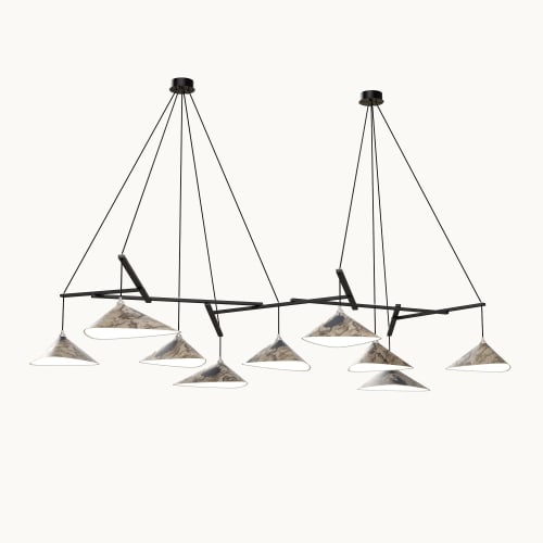 Emily Group of Nine Pendant Light Oxid | Pendants by Daniel B