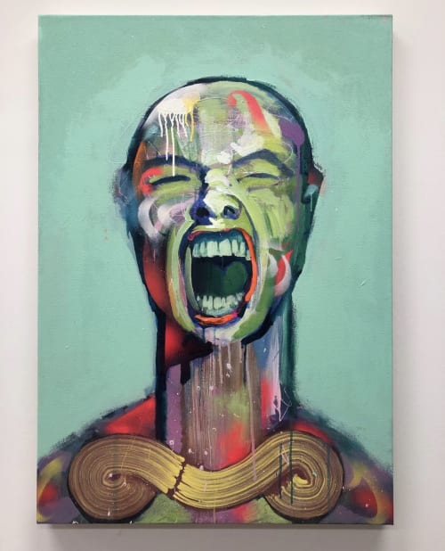 Scream | Paintings by Andres García-Peña Art | Artist Studio Brooklyn in Brooklyn