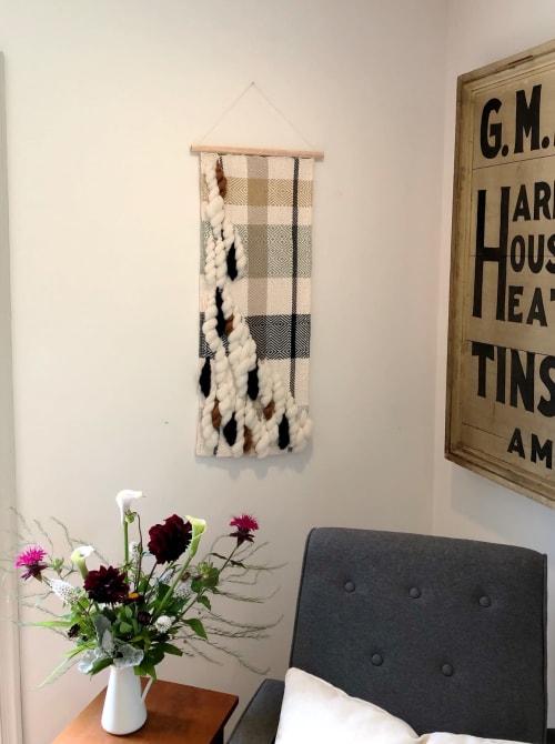 Clean and Cozy Wall Hanging | Wall Hangings by Little Black Sheep Studio | Private Residence - Providence Forge, VA in Providence Forge