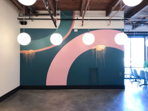 Mural at GB&D | Murals by Sunny Mullarkey Studio | The Commons in Greenville