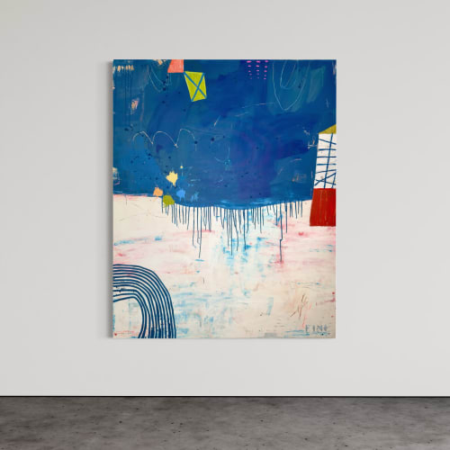 Night Swimmers | Oil And Acrylic Painting in Paintings by Sarah Finucane