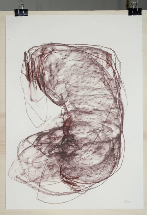 Torso 5 (59x42cm) | Drawing in Paintings by Magdalena Morey