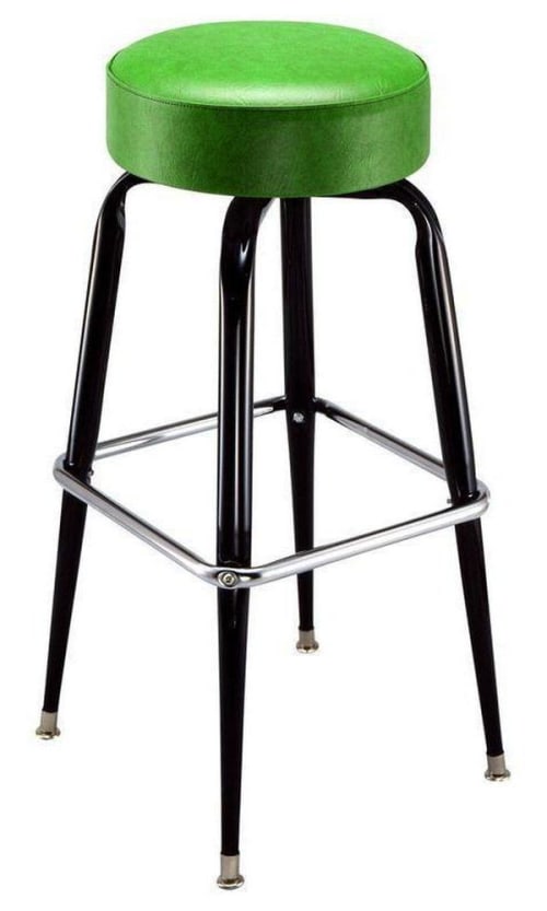 Commercial Round Bar Stool Model 1419 | Chairs by Richardson Seating Corporation | Bangers & Lace Wicker Park in Chicago