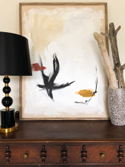 Such Great Heights | Paintings by Lizzie DiSilvestro | Private Residence in Bixby