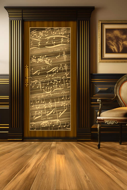 Music Score Door | Furniture by Blue Bliss
