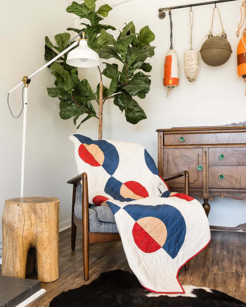 Rise + Set Throw Quilt | Linens & Bedding by Vacilando Studios | Neskowin Beach in Neskowin
