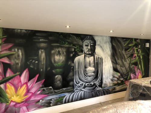 Buddah in a Spa | Murals by ROKIT RPG