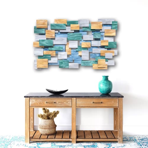 "Enchanted" Glass and Metal Wall Sculpture | Wall Hangings by Karo Studios