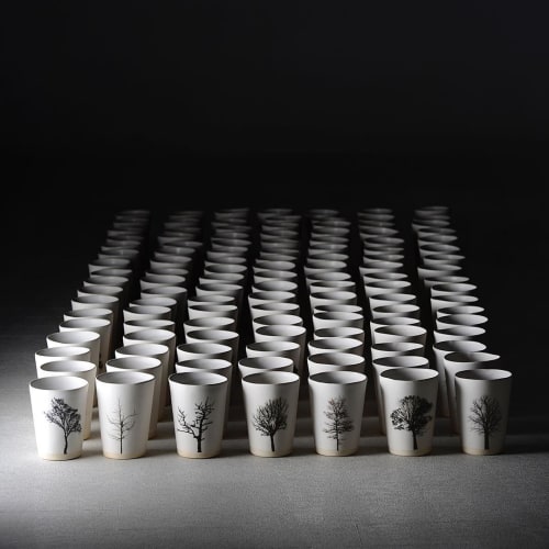 Ceramic Cups | Cups by Adarbakar | Llisa negra in València