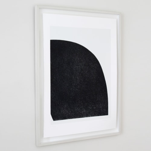 Black Curve - original handmade silkscreen print | Paintings by Emma Lawrenson