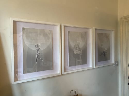 woman against moon | Art & Wall Decor by Russ Snedker