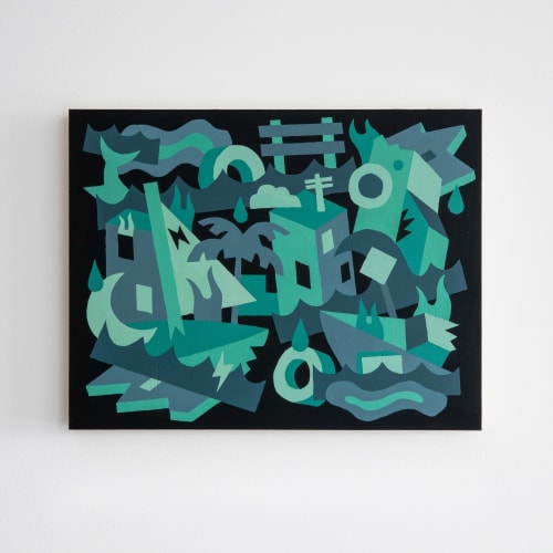 Lagoon of Lust And Fire | Paintings by Noah Levy