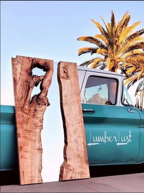 Rustic Silver Maple Live Edge Full Length Wall Mirror 62x35" | Decorative Objects by Lumberlust Designs