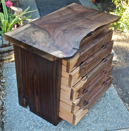 "The Emi" Claro walnut dresser | Storage by Aaron Smith Woodworker