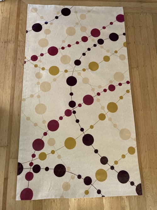 STRING THEORY floorcloth 2.5' x 4.5' | Rugs by OTSI design