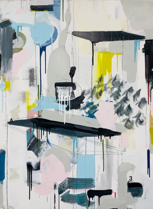 Two Platforms | Paintings by TONY SECOLO