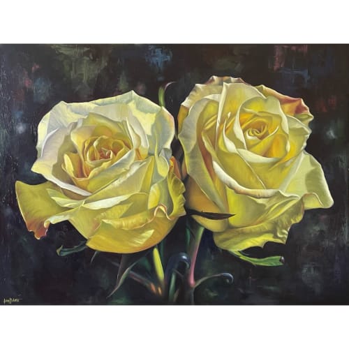 'Limona Pair' Original Oil Painting | Prints in Paintings by Jenny Stewart's Fine Art