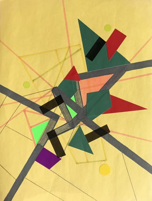 Jaune and Orange Refractioo of Ceriicaa | Oil And Acrylic Painting in Paintings by Philippe Halaburda