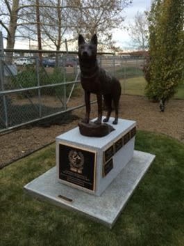 Edmonton Police Service Canine Memorial | Public Sculptures by Don Begg / Studio West Bronze Foundry & Art Gallery
