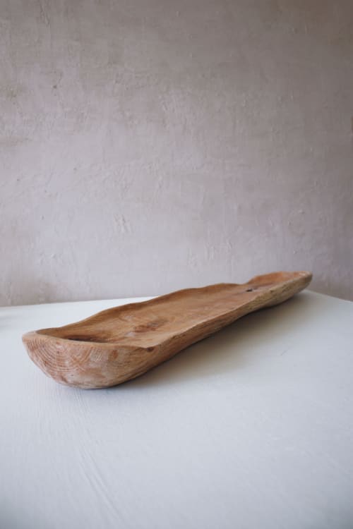 Centerpiece | Red Oak | Decorative Tray in Decorative Objects by Indwell