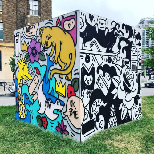 Cube Mural | Street Murals by Robbie Lariviere