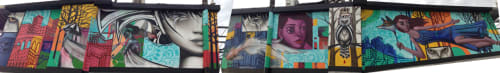 Cosmo Lofts Hollywood rooftop | Murals by Hans Haveron | Cosmo Lofts in Los Angeles