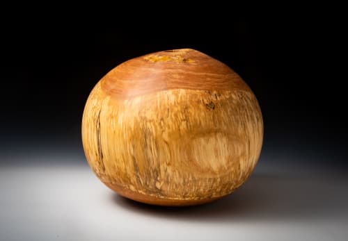 Spalted Birch Globe Vessel | Decorative Objects by Louis Wallach Designs