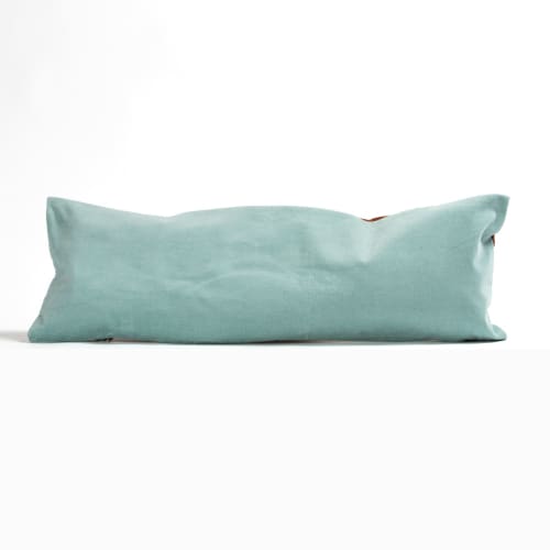 "Sam" hand-painted 100% silk cushion cover | Pillows by Natalia Lumbreras