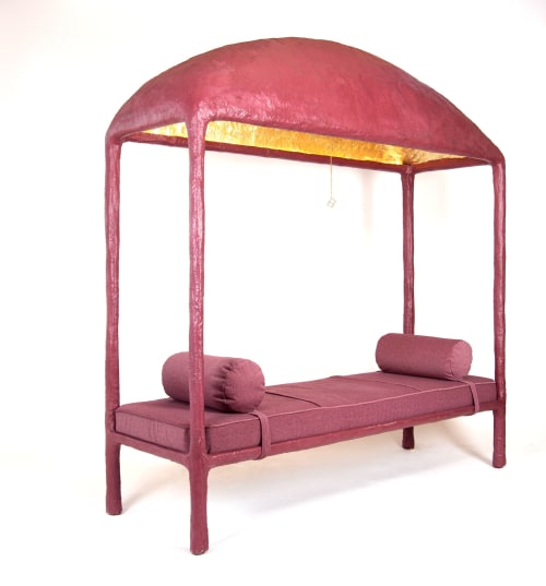 Sculptural Pink Day Bed - IC 19 by Studio Josha | Daybed in Couches & Sofas by Studio Josha