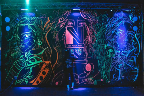 After Dark Part 3 | Murals by Graphic Tina | NV Music Hall in Thunder Bay