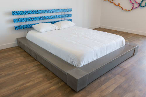 Concrete Platform Bed | Headboard in Beds & Accessories by nick lopez