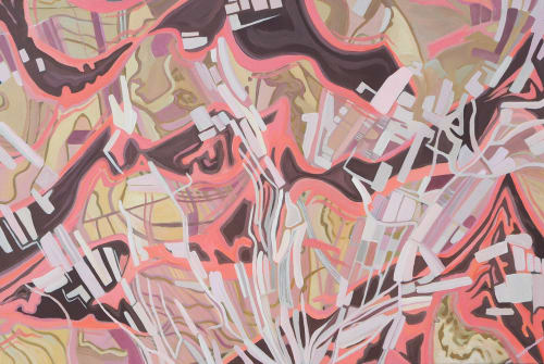 Flood Bloom | Oil And Acrylic Painting in Paintings by Anne Blenker