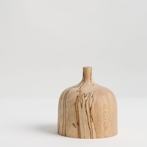 Soft Zai In Spalted Beech | Vase in Vases & Vessels by Pooja Pawaskar