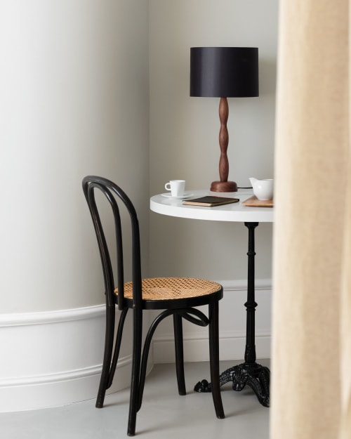 Hand Turned Walnut Table Lamp | Lamps by ColombeFurniture`` | Lwowska Studios in Warszawa