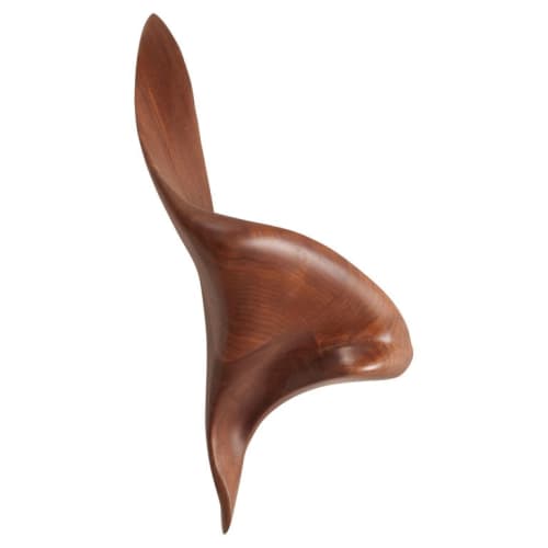 Amorph Lustrous Sconces, Walnut Wood, Facing Right | Sconces by Amorph