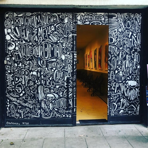 Front Facade Mural | Murals by Katie Merz | Hungry Beast Juice Bar & Kitchen in Ciudad de México