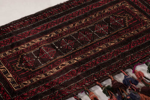 Antique Balisht Tribal Textile with Polychromatic Geometric | Rugs by Rug and Kilim