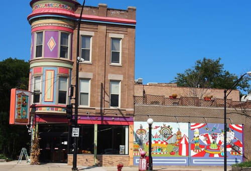 Carnival Grocery Mural | Murals by Cheri Lee Charlton | Carnival Foods in Chicago