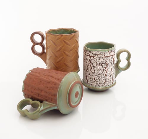Texture Mugs | Cups by VEpottery