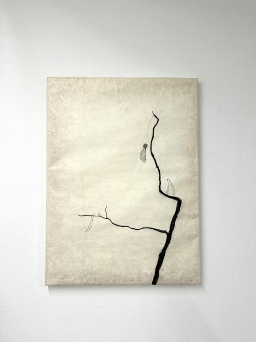 My purpose is pulling me out | Drawing in Paintings by María Utzella