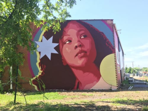 Create Peace | Street Murals by Kevin Ledo | Rockers Print Shop in Greensboro