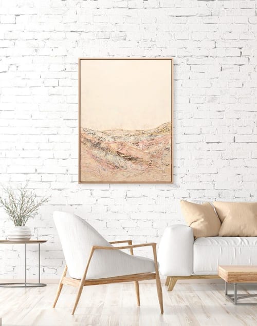 "Where The Gold Dust Lies" - Mixed Media Landscape Painting | Mixed Media by Kelly Hanna Studio