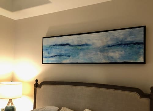 Foggy Water | Oil And Acrylic Painting in Paintings by Lisa Collins